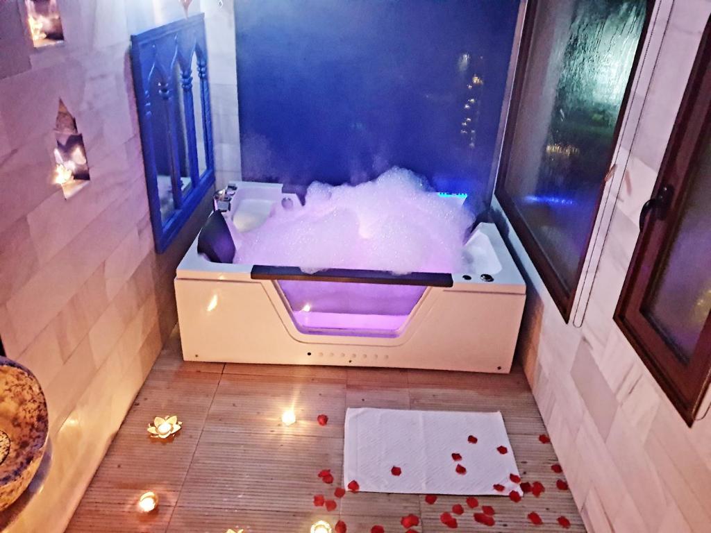 Koupelna v ubytování Das Lotus Haus