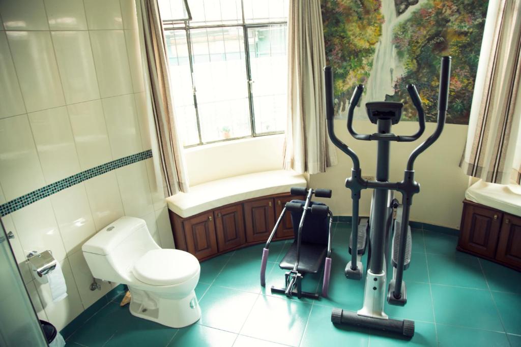 Fitness centrum a/nebo fitness zařízení v ubytování Posada Tambuca