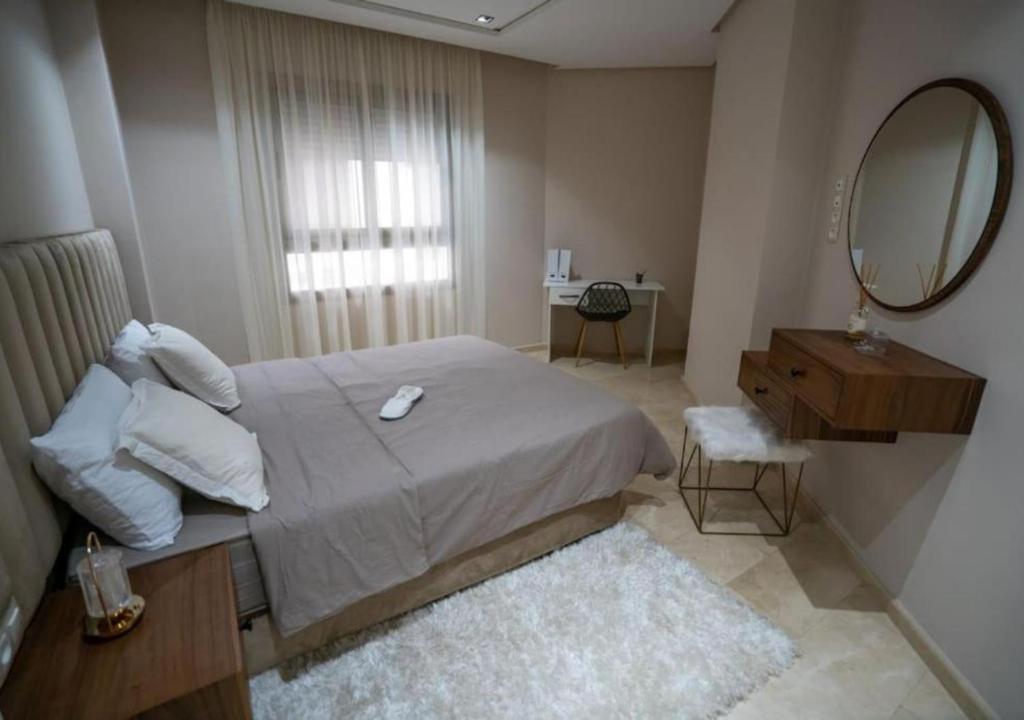 Postel nebo postele na pokoji v ubytování Appartement luxueux vue mer