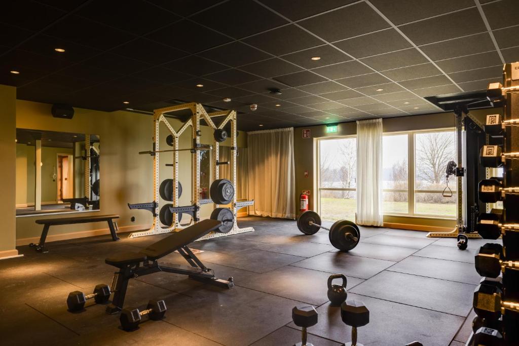 Fitness centrum a/nebo fitness zařízení v ubytování Hjortviken Country Club