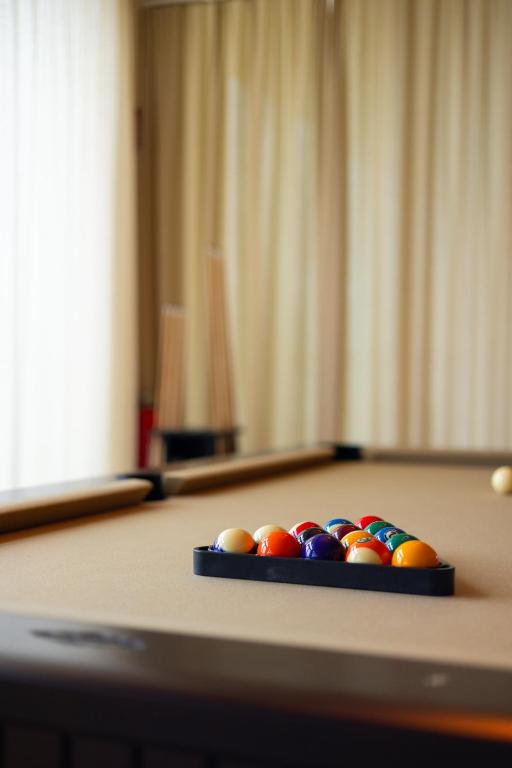 Biliár nebo kulečník v ubytování Hjortviken Country Club