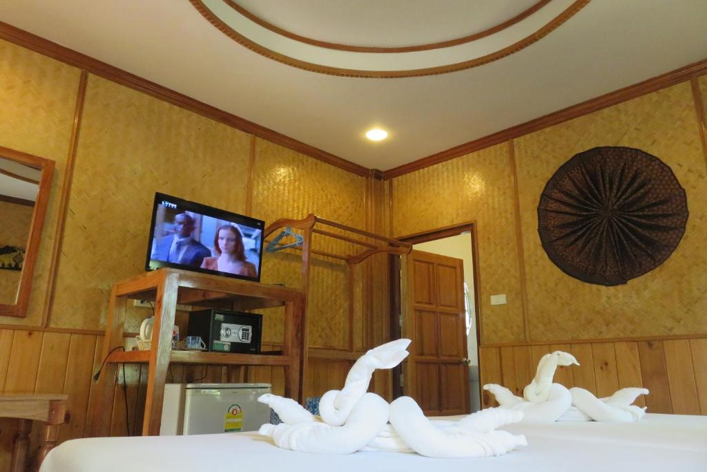 TV a/nebo společenská místnost v ubytování Macura Resort