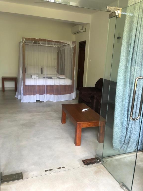 Postel nebo postele na pokoji v ubytování Hotel Paradiso,