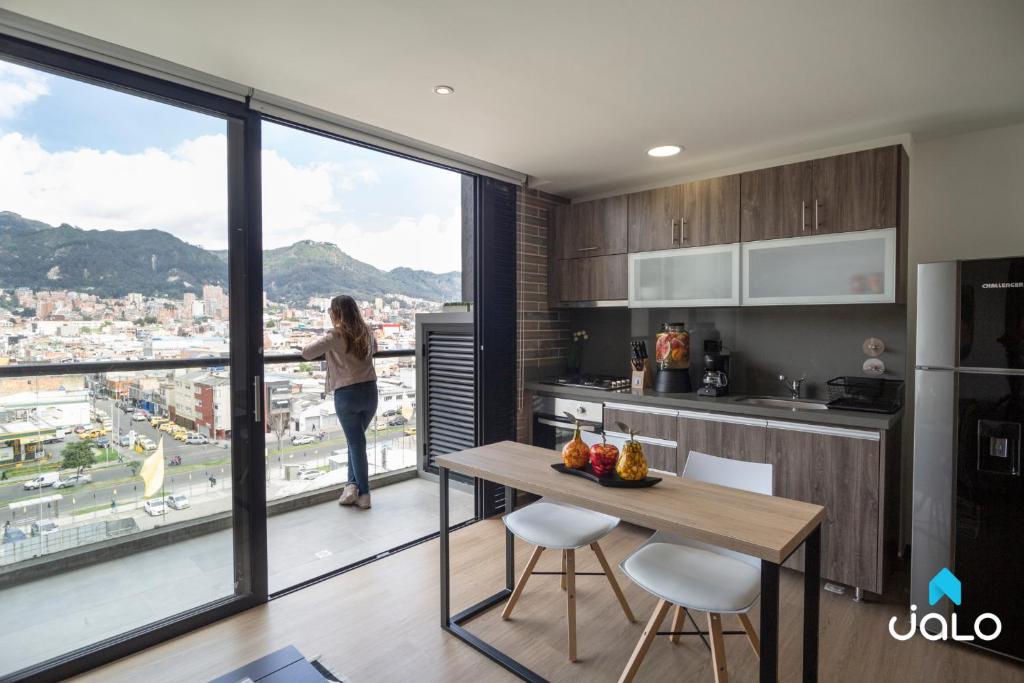 Nespecifikovaný výhled na hory nebo výhled na hory při pohledu z apartmánu