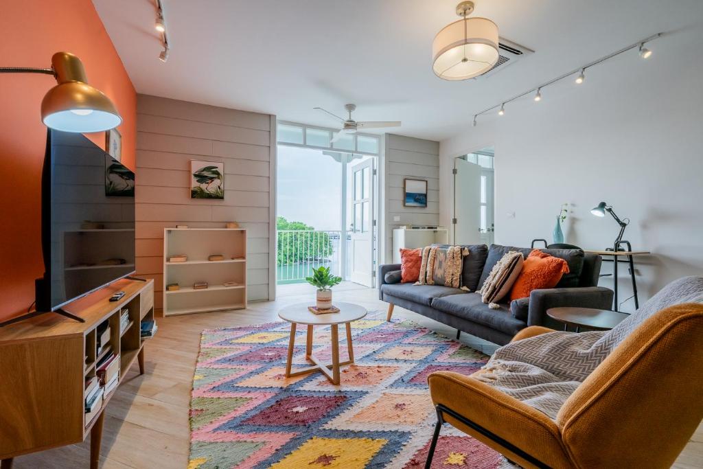 Zona de estar de Casa La Costa By Wynwood House