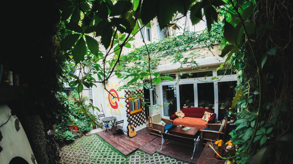 Zahrada ubytování Sun Hostel