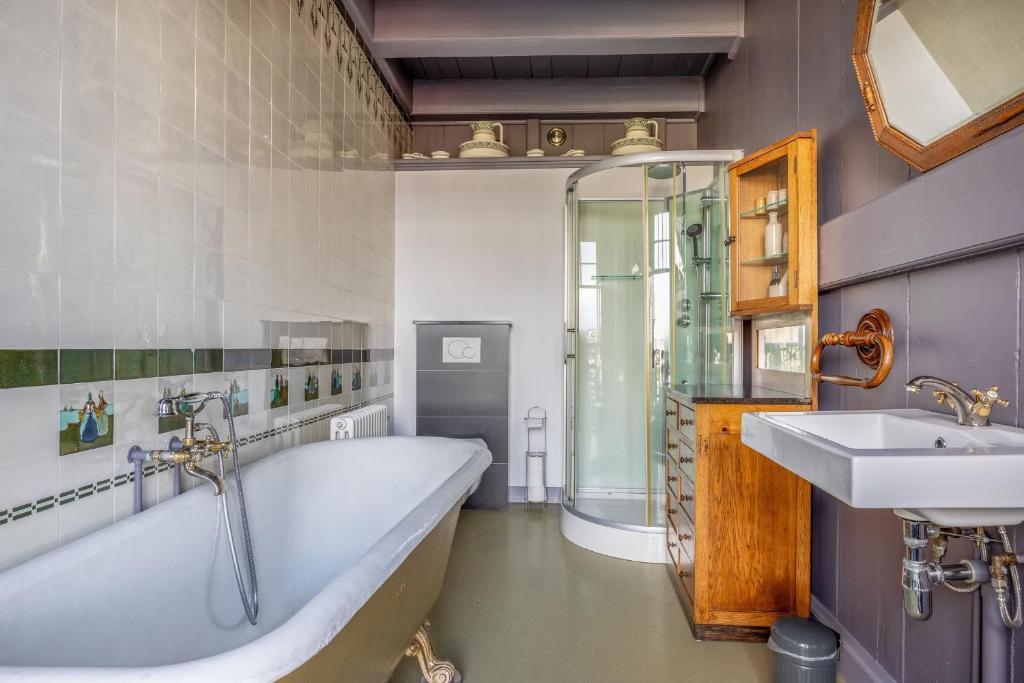 Koupelna v ubytování B&B In de Prinsenstraat