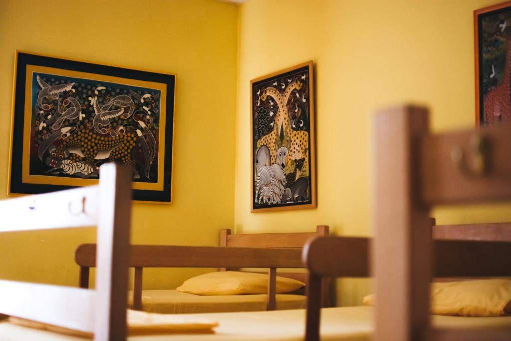 Postel nebo postele na pokoji v ubytování Sun Hostel