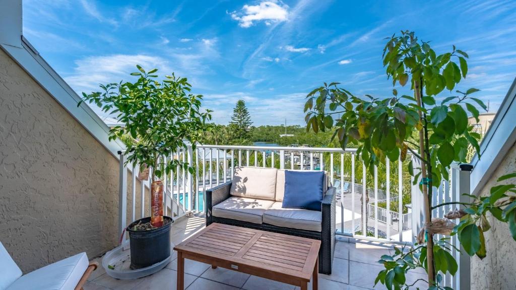 Balkón nebo terasa v ubytování Lemon Bay Townhome
