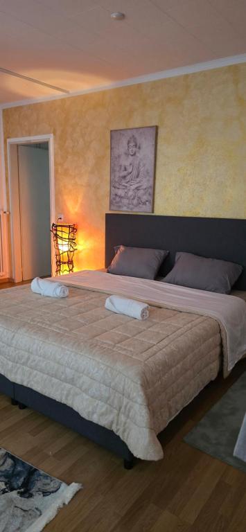 Postel nebo postele na pokoji v ubytování Ayurveda House