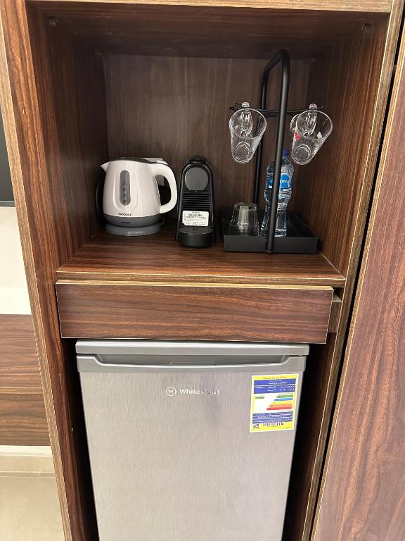 Kuchyň nebo kuchyňský kout v ubytování Imperial Hotel