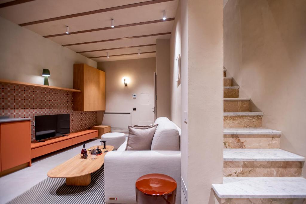 Posezení v ubytování Locanda Expanificio