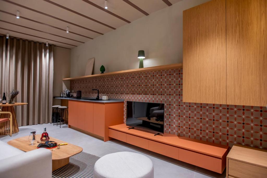 Kuchyň nebo kuchyňský kout v ubytování Locanda Expanificio