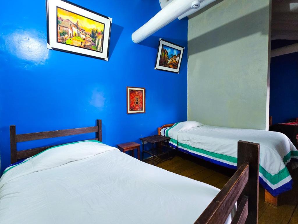 Cama o camas de una habitación en Hospedaje Euro's De San Blas