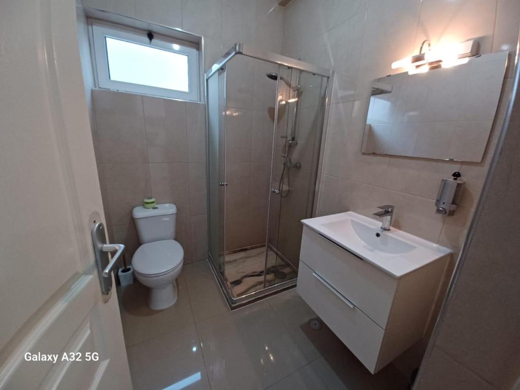 Koupelna v ubytování Casa Larinha