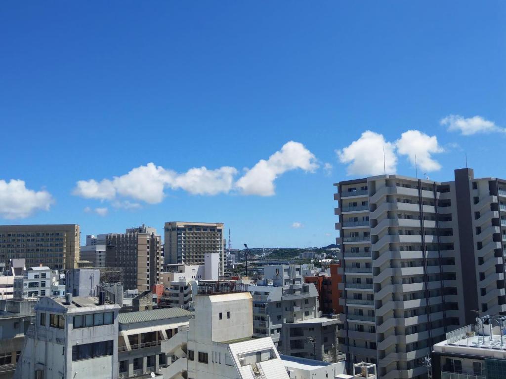 那霸景观或在酒店看到的城市景观