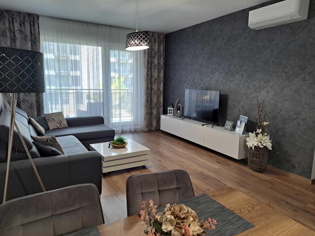 TV a/nebo společenská místnost v ubytování Tabáň Halifax apartment - city center & free parking