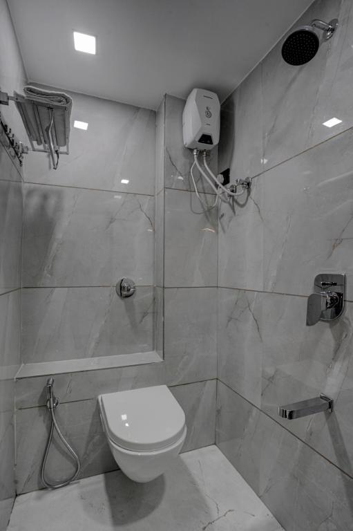 Koupelna v ubytování Hotel Paris Plaza