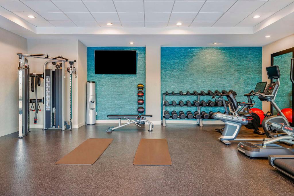 Fitness centrum a/nebo fitness zařízení v ubytování Home2 Suites Plano Legacy West