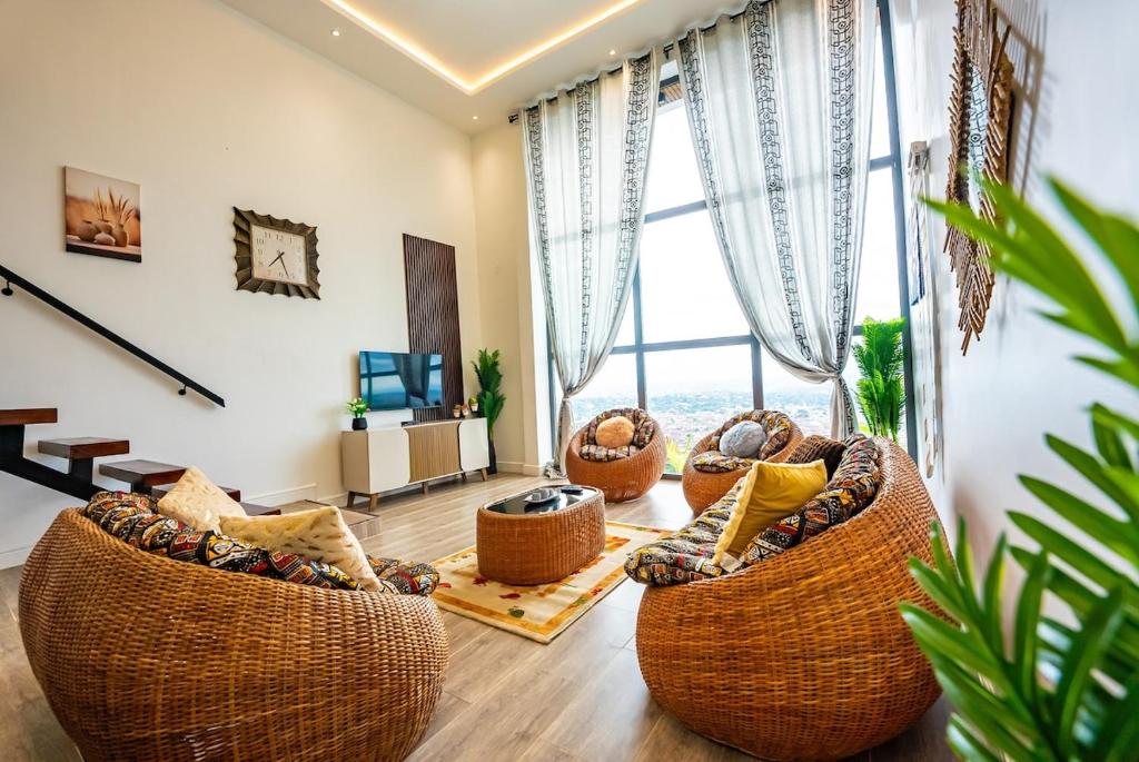 Fotografie z fotogalerie ubytování Palm Heights Loft Apartment v destinaci Koforidua