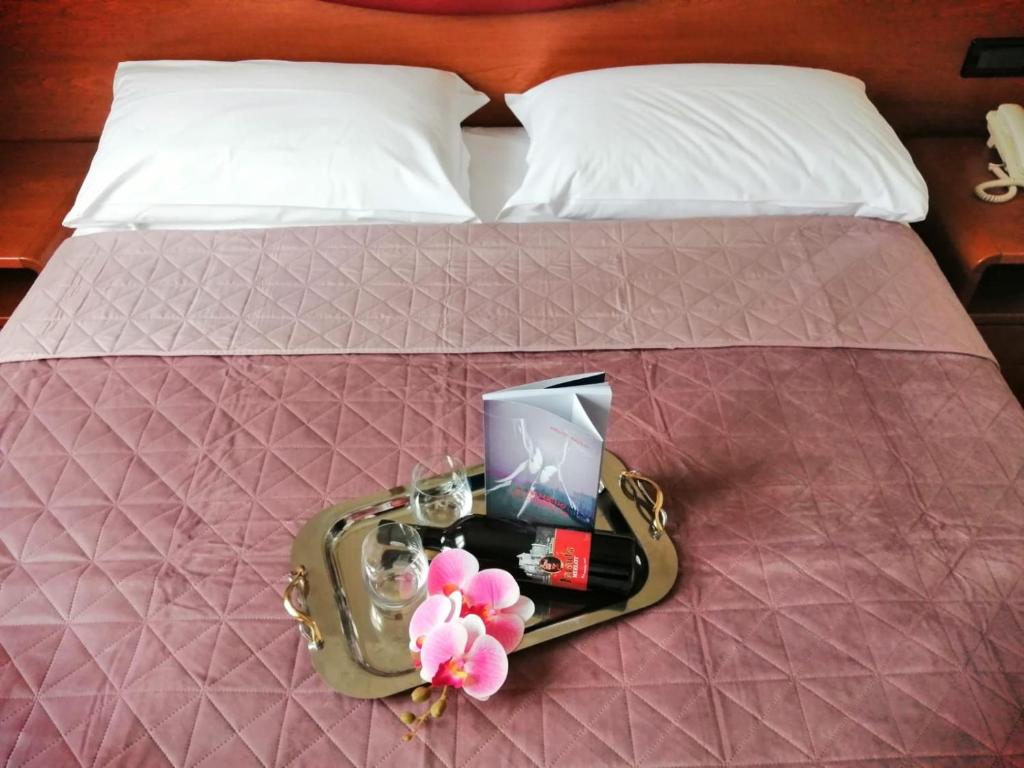 Postel nebo postele na pokoji v ubytování Hotel Banatium B&B Cucina