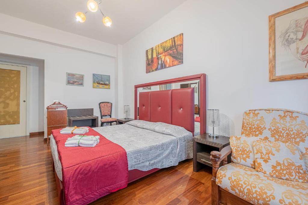 Łóżko lub łóżka w pokoju w obiekcie Bed and Breakfast Impruneta28