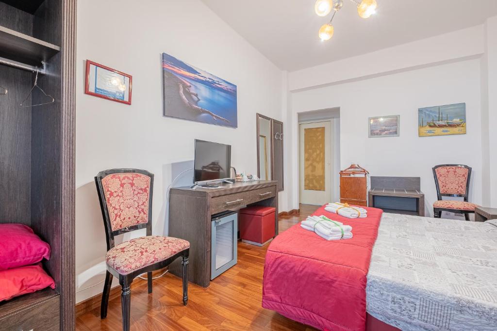 Łóżko lub łóżka w pokoju w obiekcie Bed and Breakfast Impruneta28