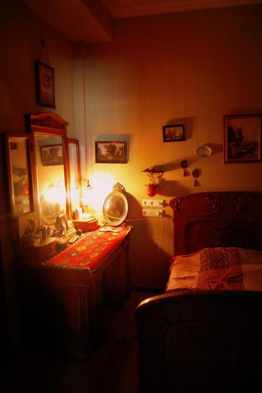 Postel nebo postele na pokoji v ubytování Guest House Irina Tbilisi