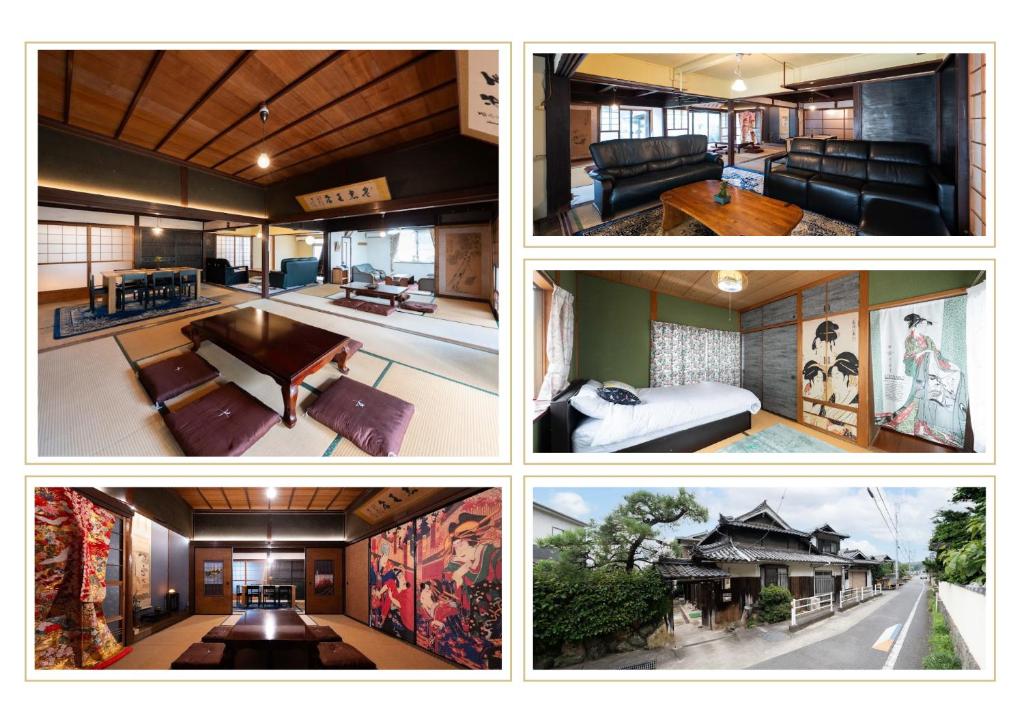 倉敷市にある倉敷の宿Retreat KOBAYASHI 1棟貸切 1日1組限定 11LLDDK 520平米 102年前の伝説の建物 瀬戸内芸術祭2025 直島 美観地区 最大10名 駐車場3台 ベッド8台のギャラリーの写真
