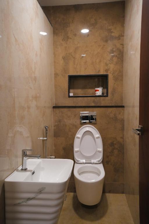 Koupelna v ubytování Avenue 11 Boutique Residences, Poes Garden Chennai