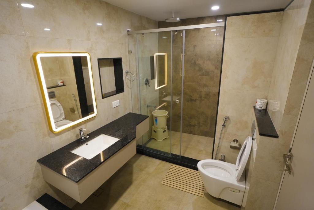 Koupelna v ubytování Avenue 11 Boutique Residences, Poes Garden Chennai
