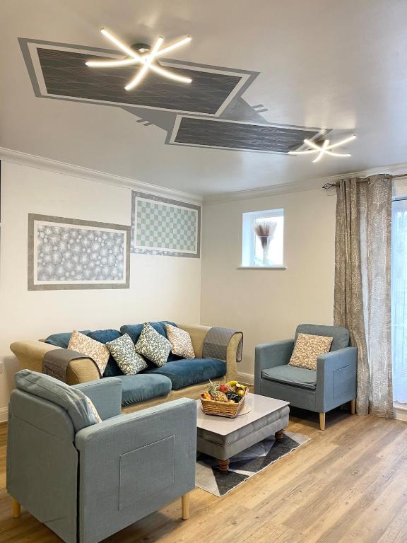 Χώρος καθιστικού στο Rivington View Apartment