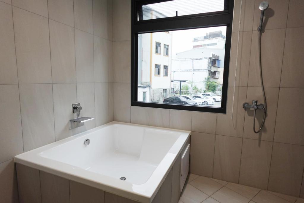 Koupelna v ubytování hōo落雨 溫泉旅店