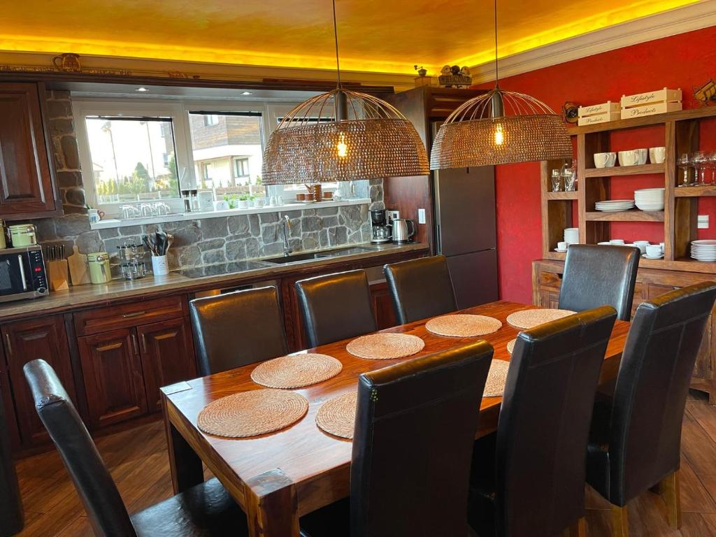 Kuchyň nebo kuchyňský kout v ubytování Ostravice Apartment