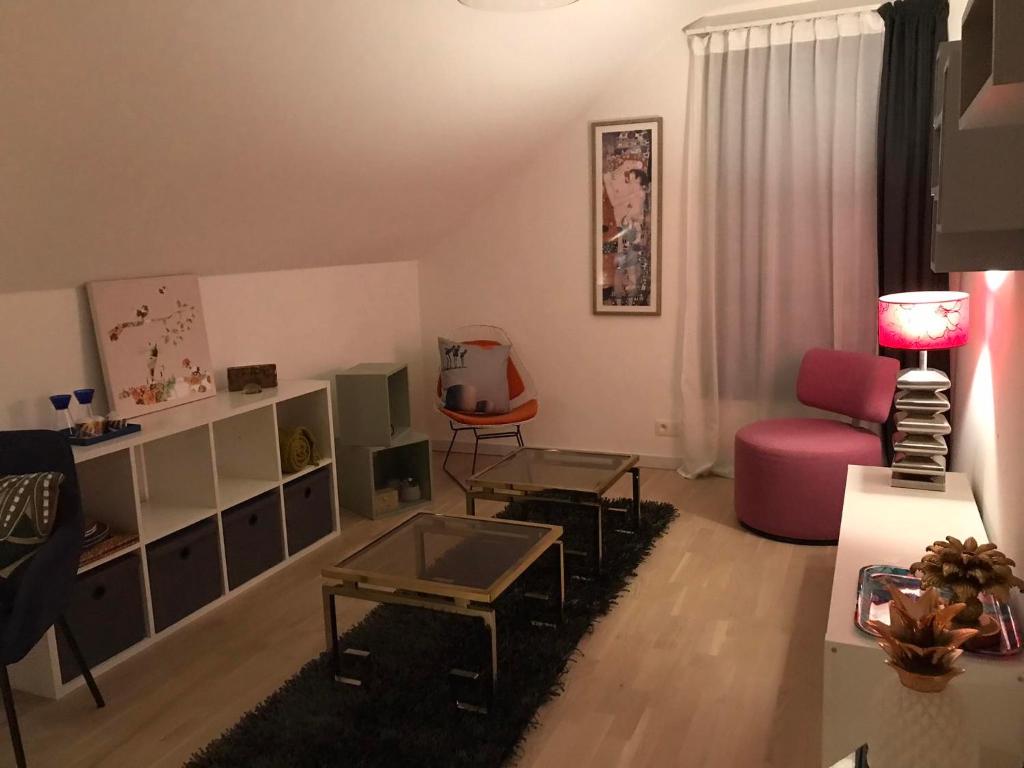 Posezení v ubytování La Pacha, chambre d'hôtes