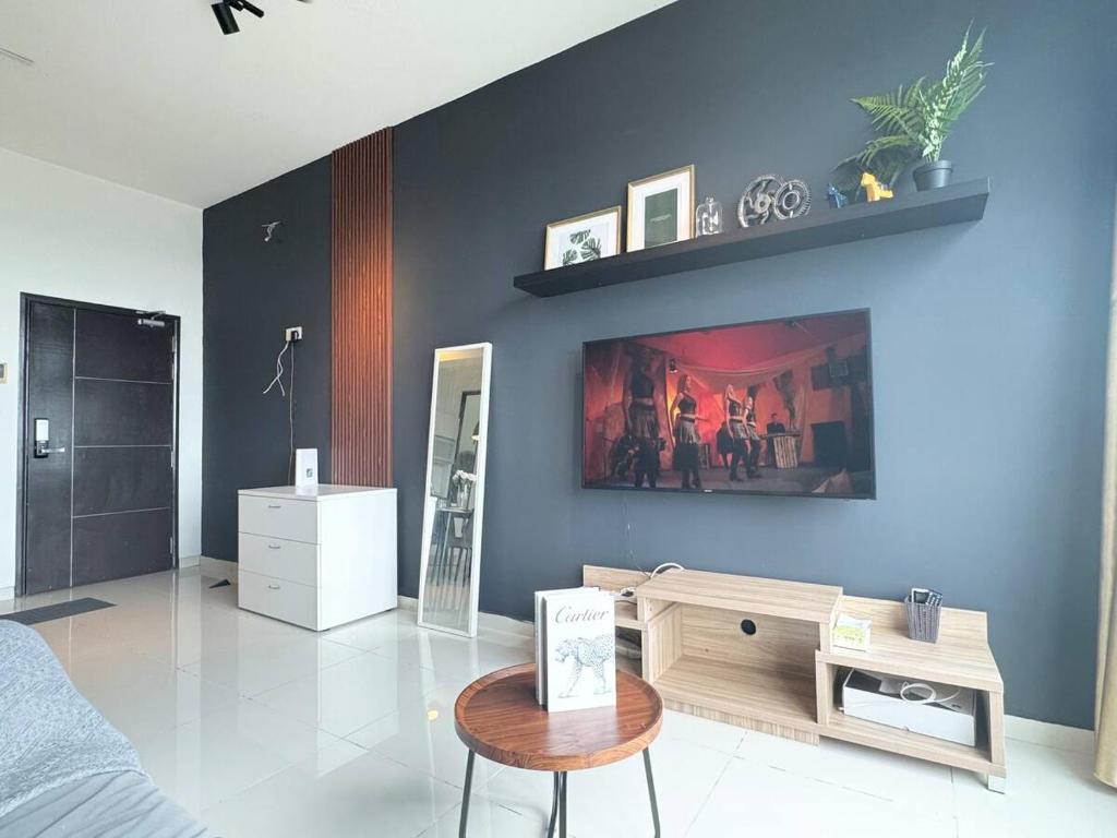Posezení v ubytování D'Summit Suite by Luxecocoo CK Kempas Setia Tropika