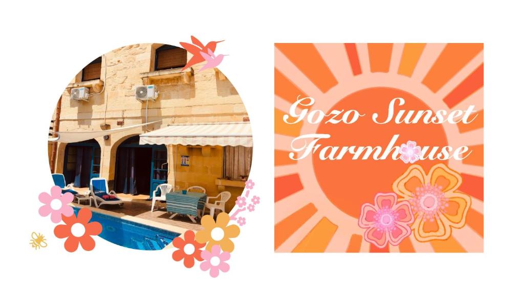 Bazén v ubytování Gozo Sunset Farmhouse nebo v jeho okolí