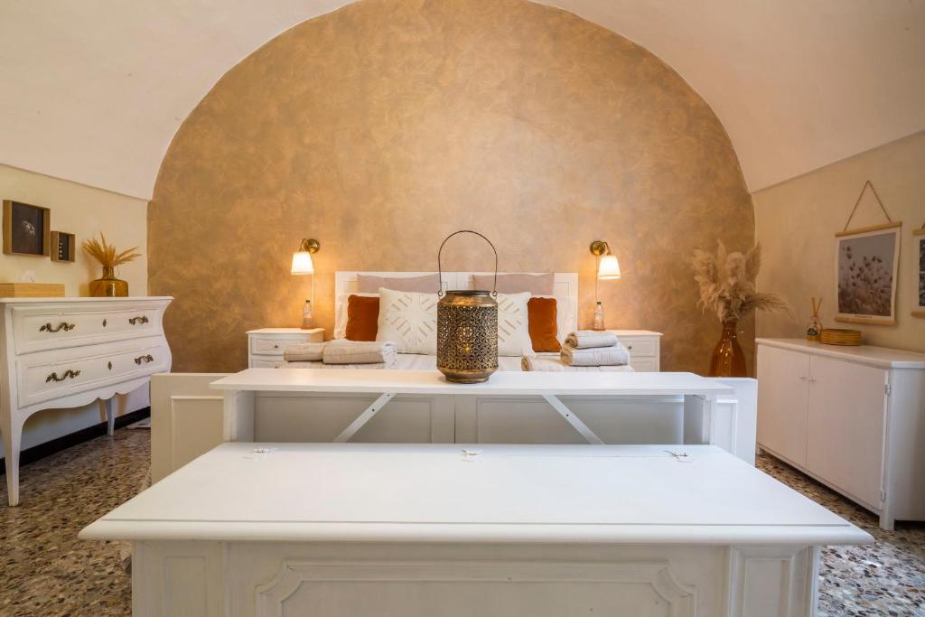 Ένα ή περισσότερα κρεβάτια σε δωμάτιο στο A casa di Angiulì - Casa Vacanze