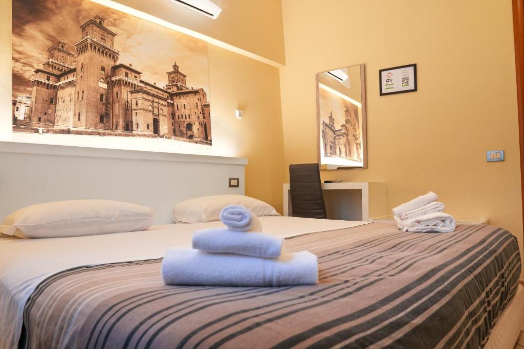 Postel nebo postele na pokoji v ubytování SMART HOTEL