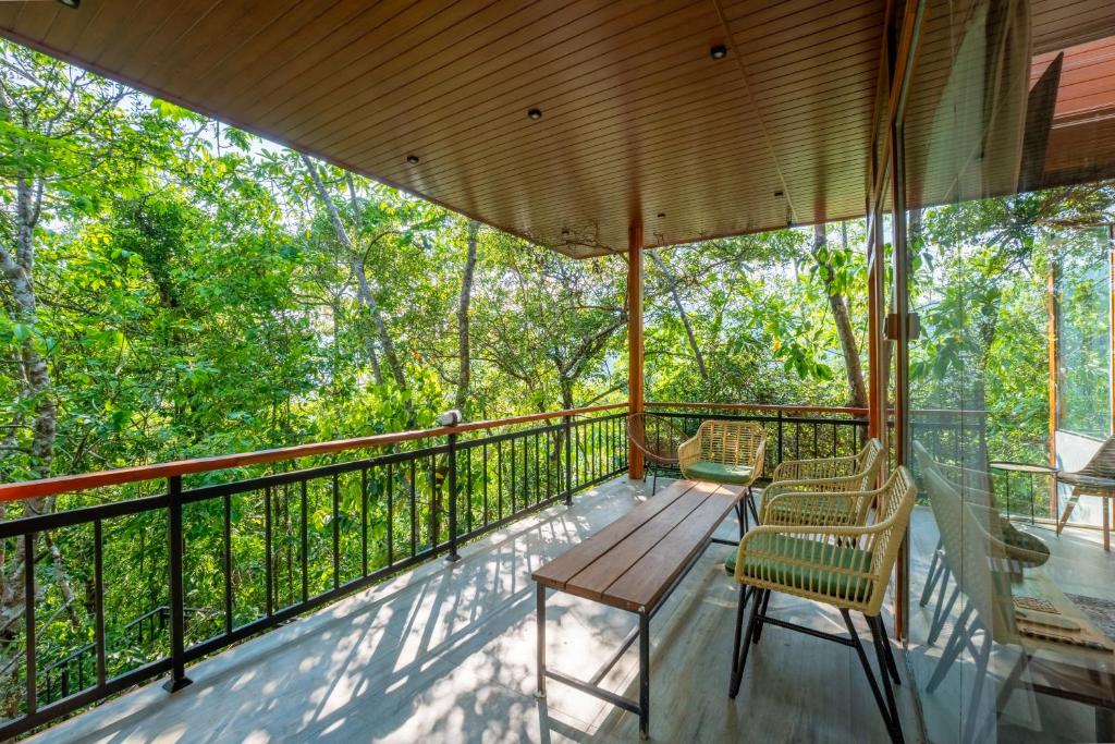 Balkón nebo terasa v ubytování Trance rabara resort