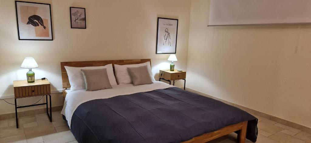 A bed or beds in a room at Grace dell'isola dei Coralli