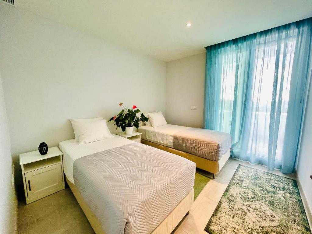 Posteľ alebo postele v izbe v ubytovaní La Pimentera Penthouse - Casa Banderas