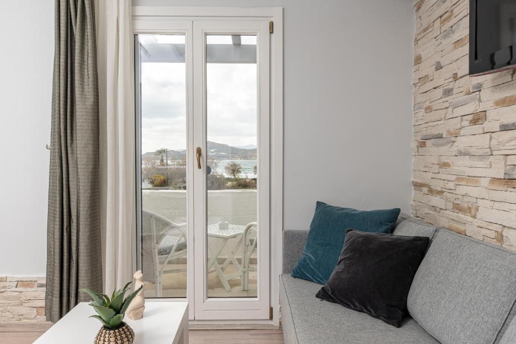 Posezení v ubytování Galaxy Hotel Naxos
