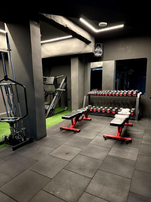 Fitness centrum a/nebo fitness zařízení v ubytování Sun Hostel