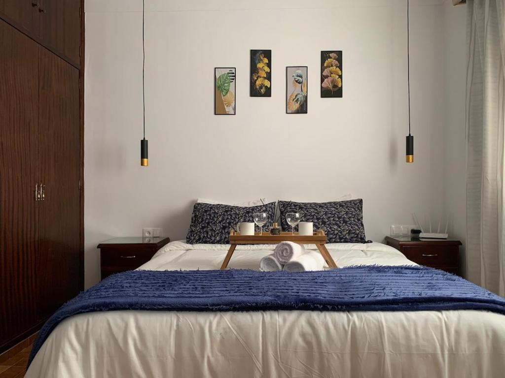 Postel nebo postele na pokoji v ubytování Casa melo