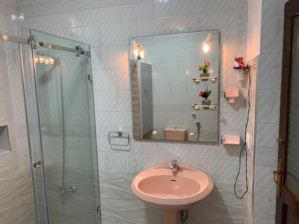 Koupelna v ubytování Casa melo