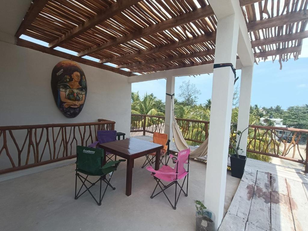 Balkoni atau teres di LOFTs VULKAY HOLBOX ROOF TOP