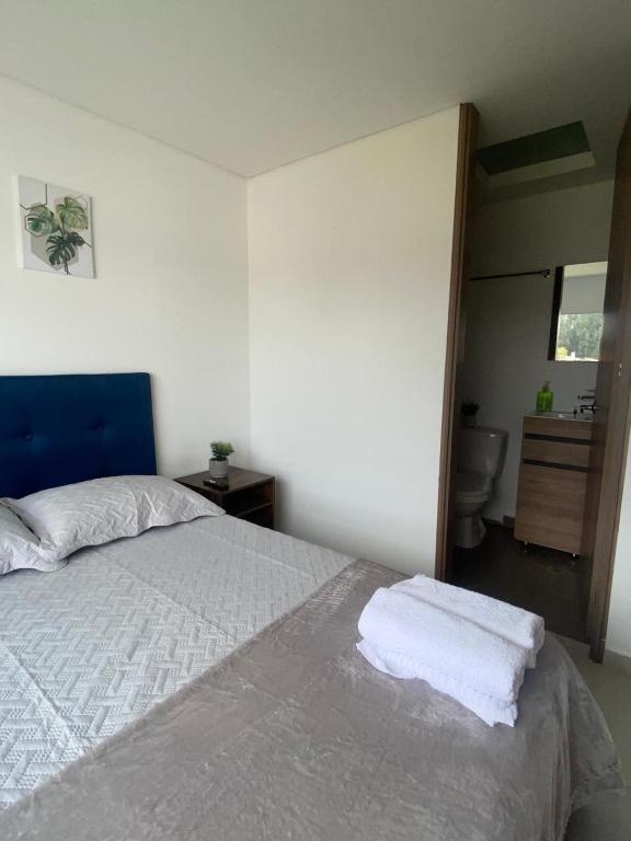 Postel nebo postele na pokoji v ubytování Apartamento Entero 203 NUEVO