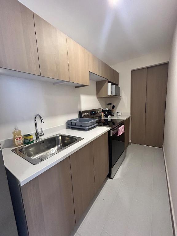 Kuchyň nebo kuchyňský kout v ubytování Loft Chic en Cipreses