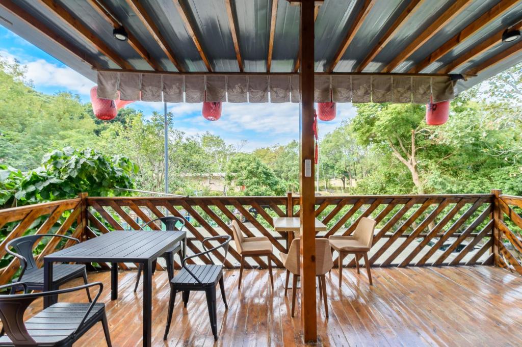 Balcone o terrazza di Shenzhen Yusu Linting Seaview Inn Judiaosha Branch
